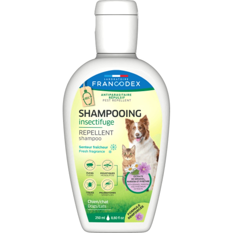 Francodex Repellent Shampoo Fresh Fragrance Dog/Cat 250ml –