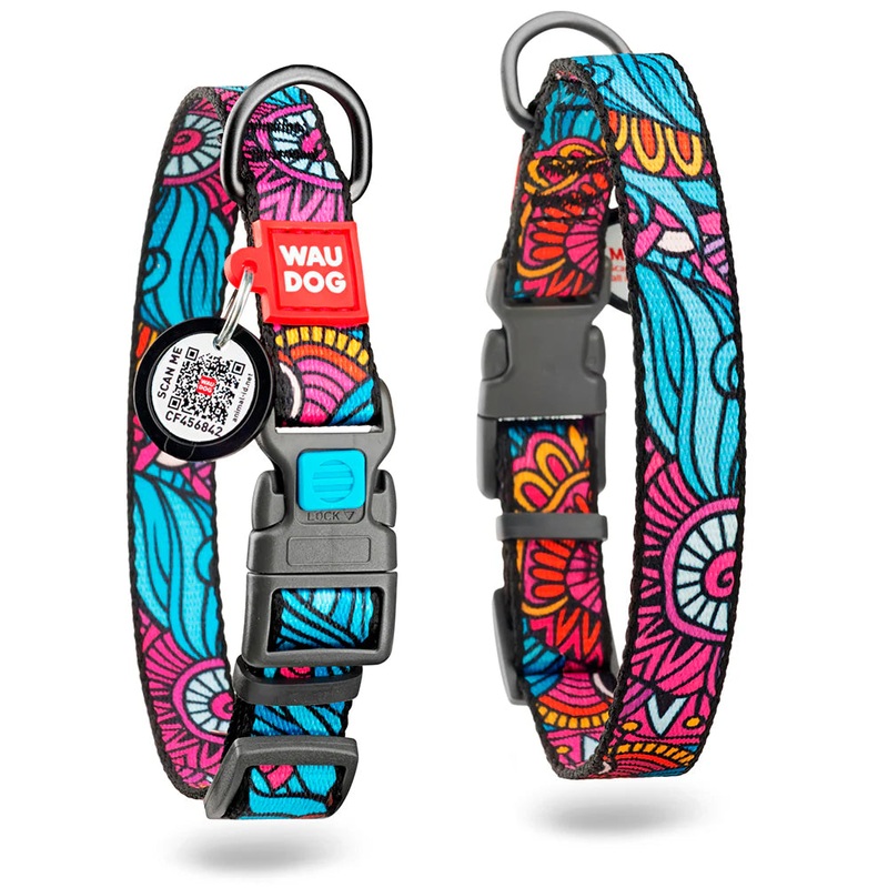 WAUDOG NYLON DOG COLLAR|XSmall|Small|Medium|Large|XLarge|XXLarge