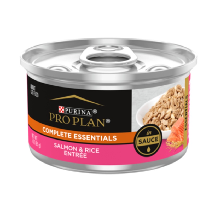Purina Pro Plan Adult Salmon & Rice Wet Cat Food (24 x 85g Cans)