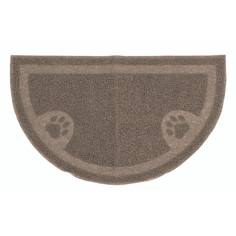 Arm & Hammer Half Circle Cat Litter Mat Pearl Tan One Size