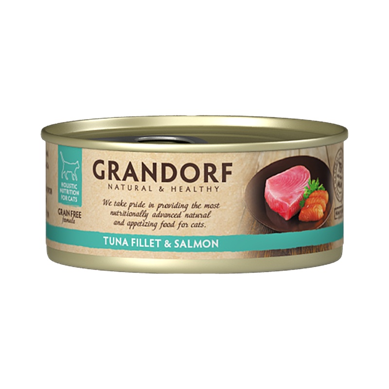 Grandorf Tuna Fillet & Salmon – 70g Pack of 6 –