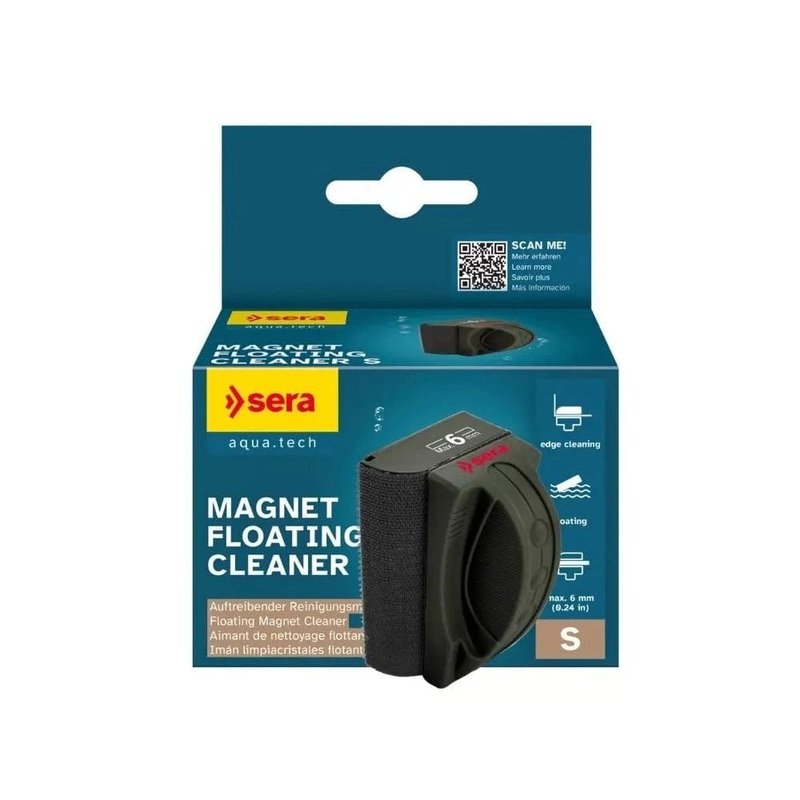 Sera plduriuojantis magnetas stiklams valyti, S, 6 mm