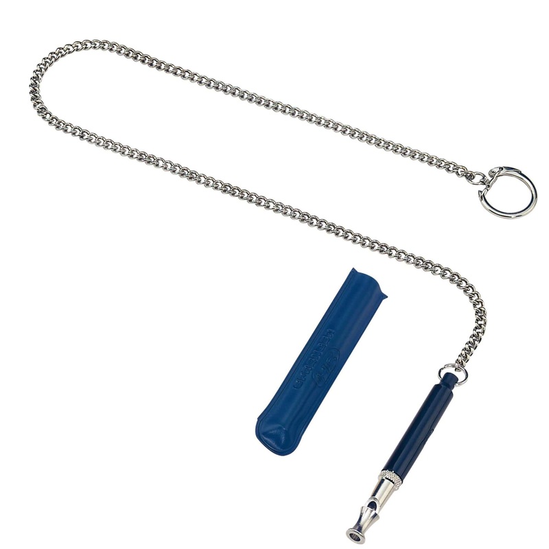 Herm Sprenger Soundless Training Whistle with Plastic Cover Sleeve & Chain –