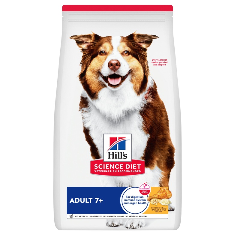 Hill’s Science Diet Adult 7+ Senior Chicken Meal, Rice & Barley Recipe Dry Dog Food
