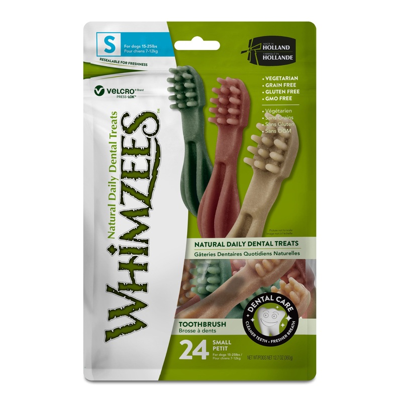 Whimzees Toothbrush Star Treats For Small Dogs (24 Pack)