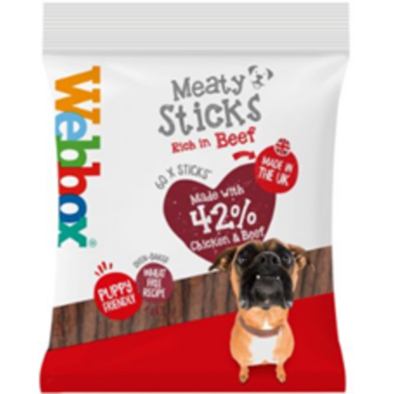 60x MEATY STICKS 487G