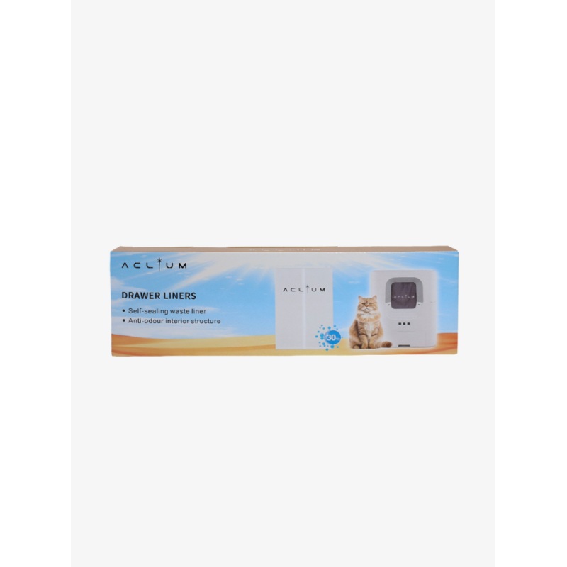 Aclium Drawer Liners for Automatic Cat Toilet A-01B (30 pieces)