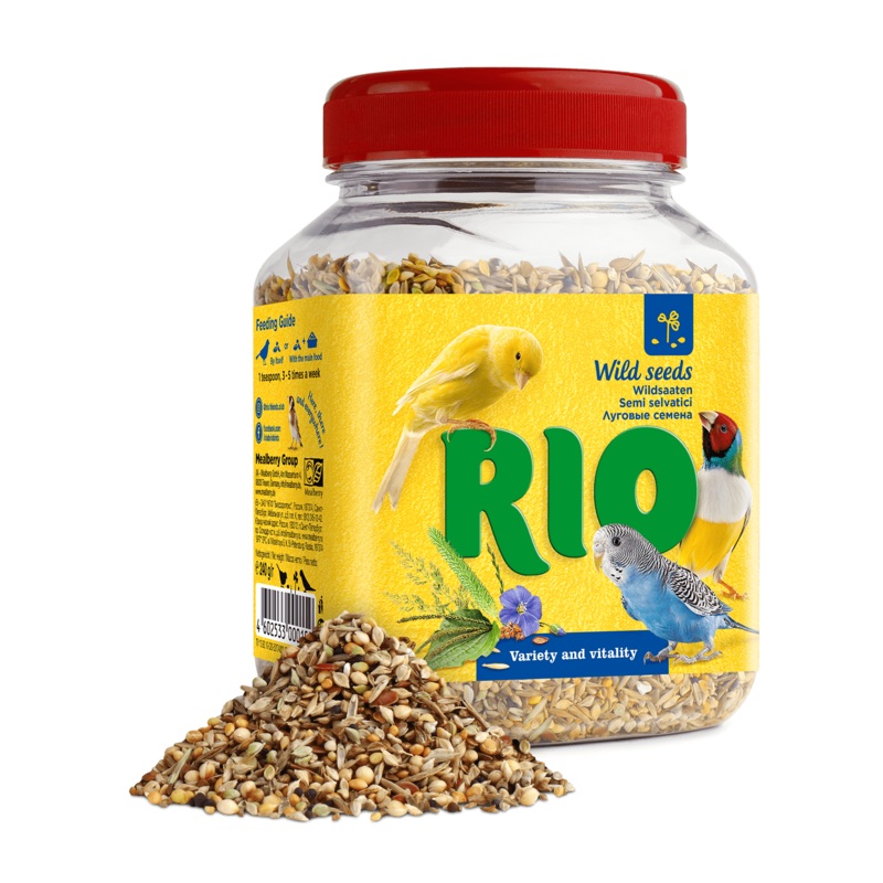 RIO Wild seeds mix. Natural treat for all birds 240gm –