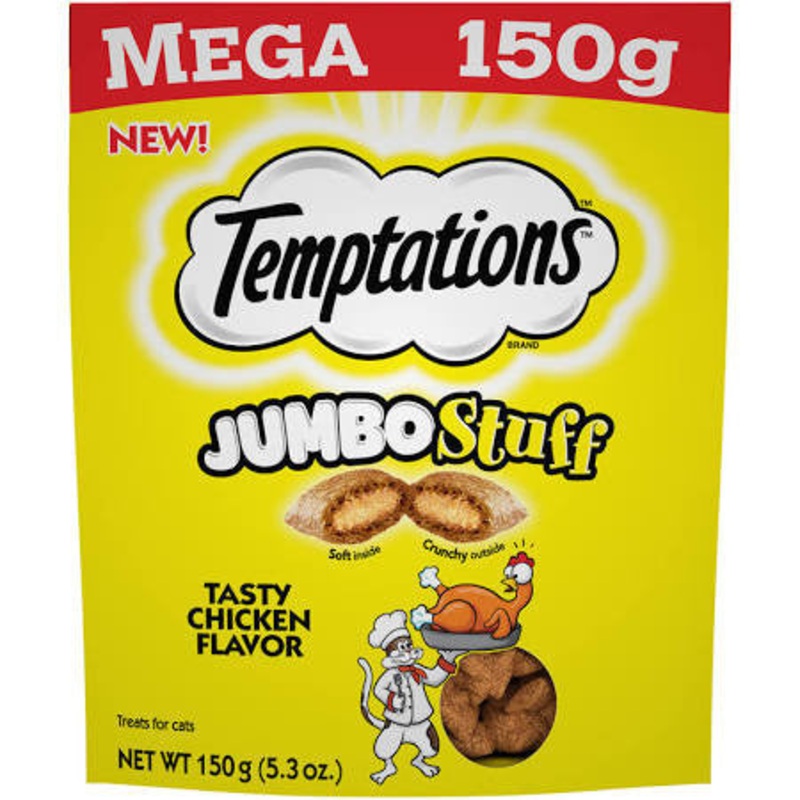 Whiskas Temptations Jumbo Stuffed Chicken 10/5.29Z {L-1}798662