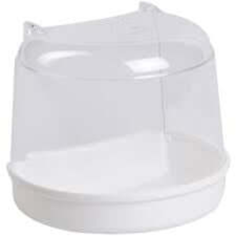Flamingo Bath House For Round Cages White –