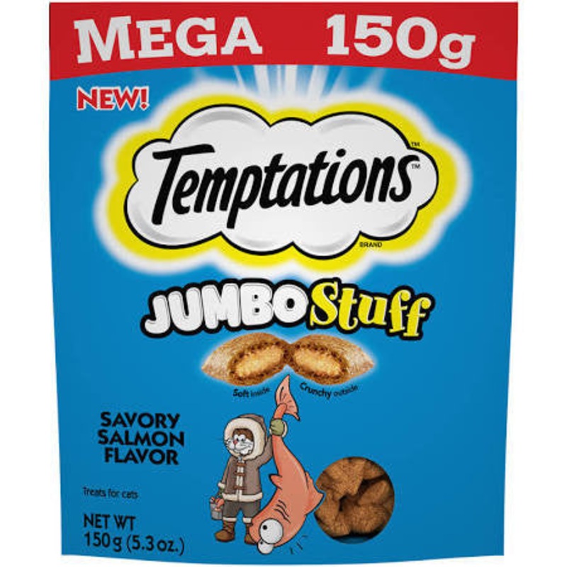 Whiskas Temptations Jumbo Stuffed Salmon 10/5.29Z {L-1}798664