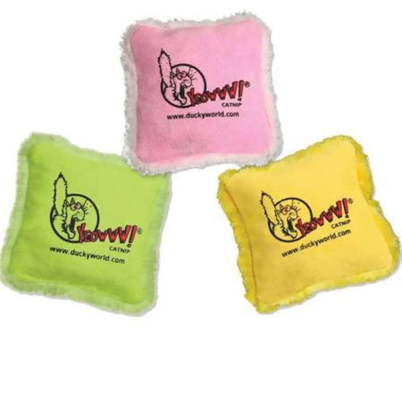 Yeowww Cat Catnip Pillow Pink !{L+x}