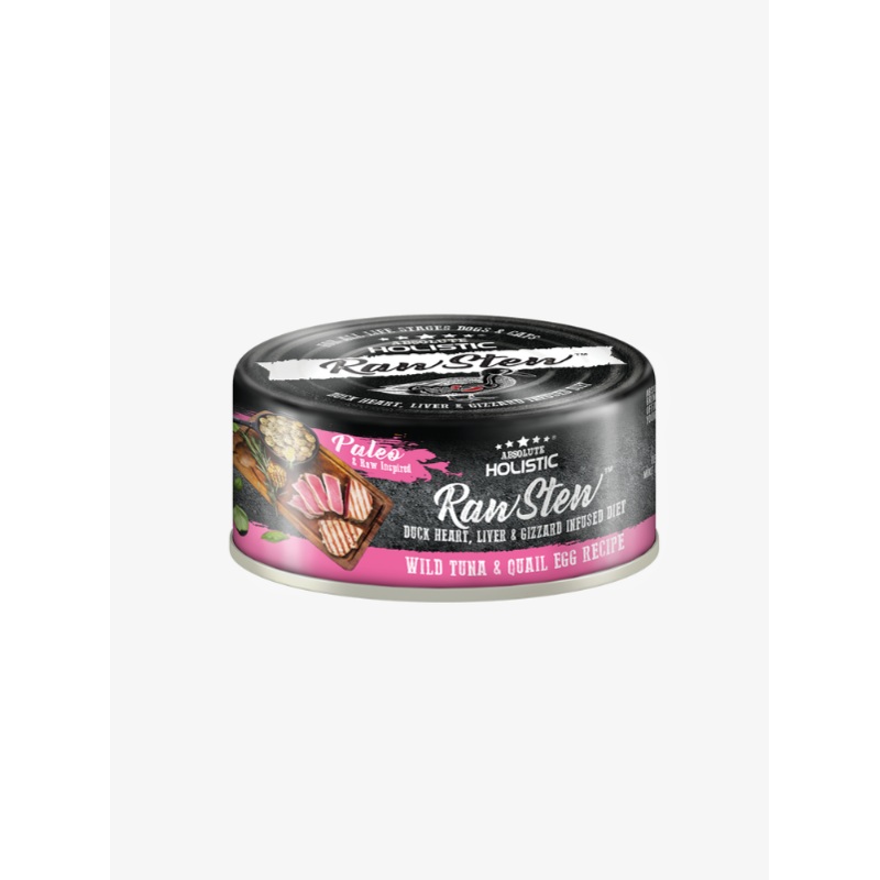 Absolute Holistic Rawstew Tuna & Quail Egg Dog and Cat Food 80g