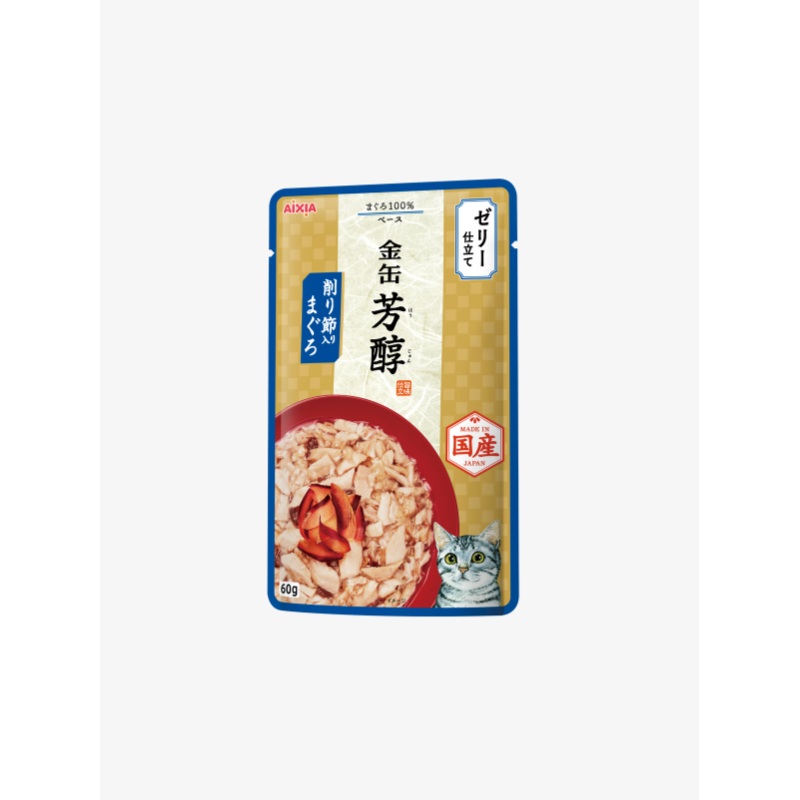 Aixia Kin-can Rich Pouch  Tuna with Dried Skipjack 60g