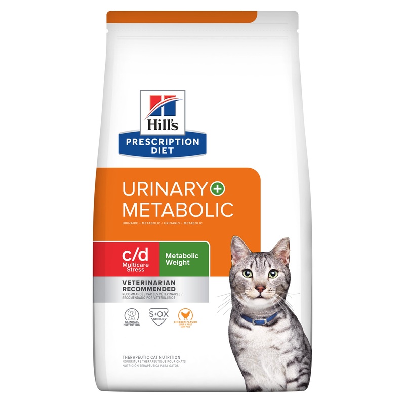 Hill’s Prescription Diet c/d Multicare Stress + Metabolic + Urinary Weight Care Dry Cat Food Chicken 2.8kg