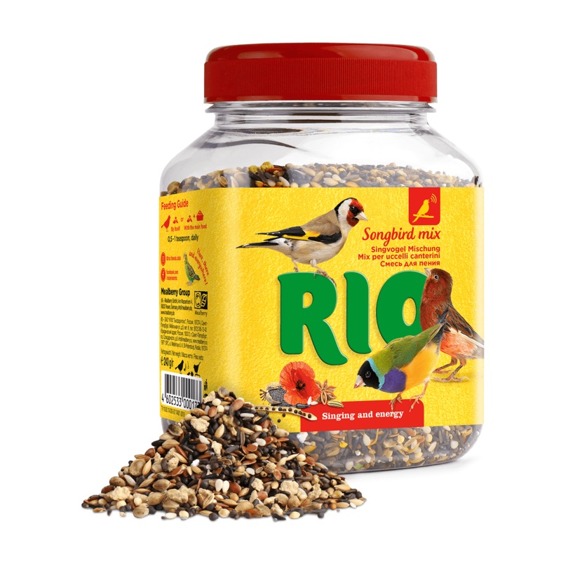 RIO Songbird mix. Natural treat for all birds 240gm –