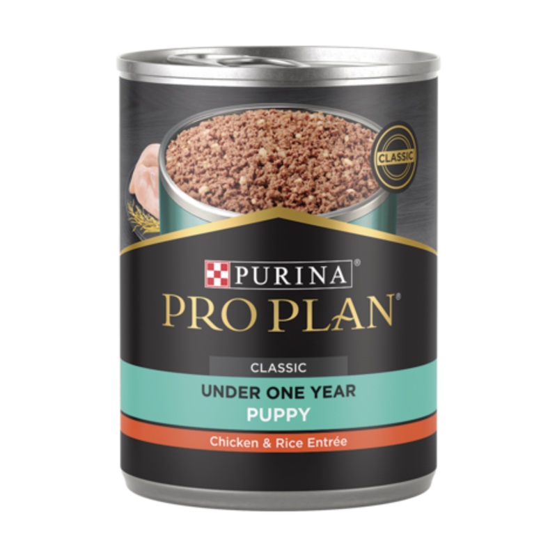 Pro Plan Chicken & Rice Puppy Wet Food 12 x 368g Cans
