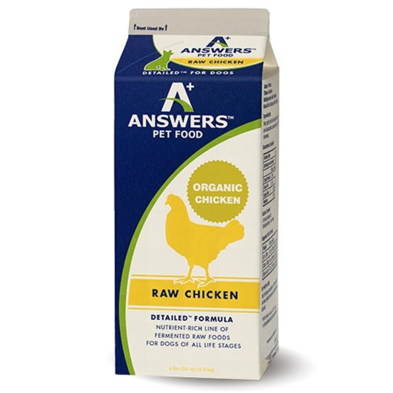 Answers Pet Food Detailed Chicken Formula for Dogs – Carton