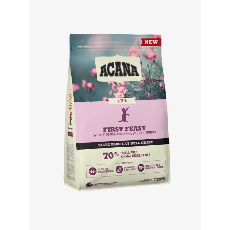 ACANA First Feast Cat with Free-Run Chicken & Whole Herring 1.8kg, Dry Food for Cats