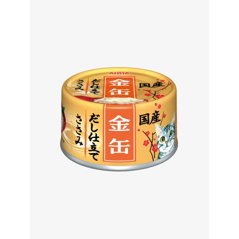Aixia Kin-can Dashi Chicken Sauce Wet Canned Food for Cats 70g