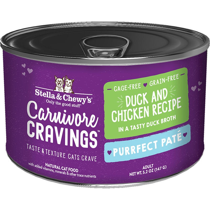 Stella & Chewy’s Cat Carnivore Cravings Pate Duck & Chicken 5.2oz