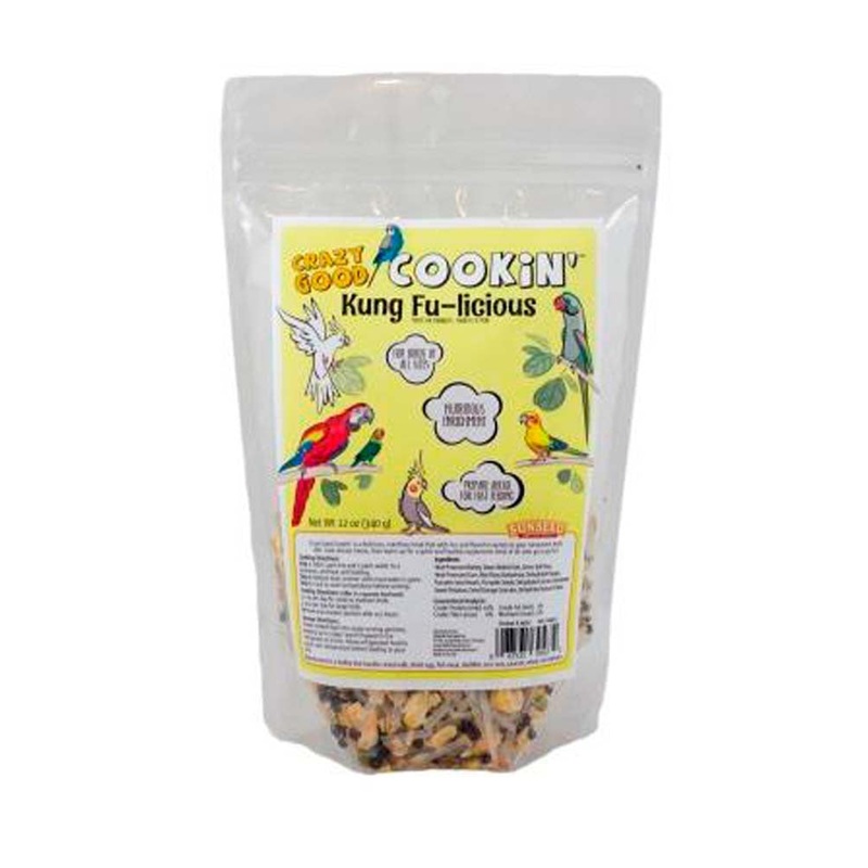 Sun Seed Crazy Good Cookin’ Kung Fu-licious Bird Treat 12 oz