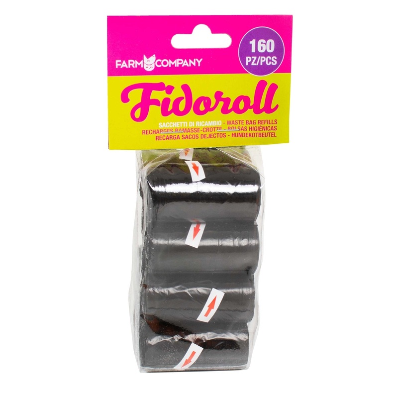 Farm Company Fidoroll Multipack Refills Black- 8x20bags –