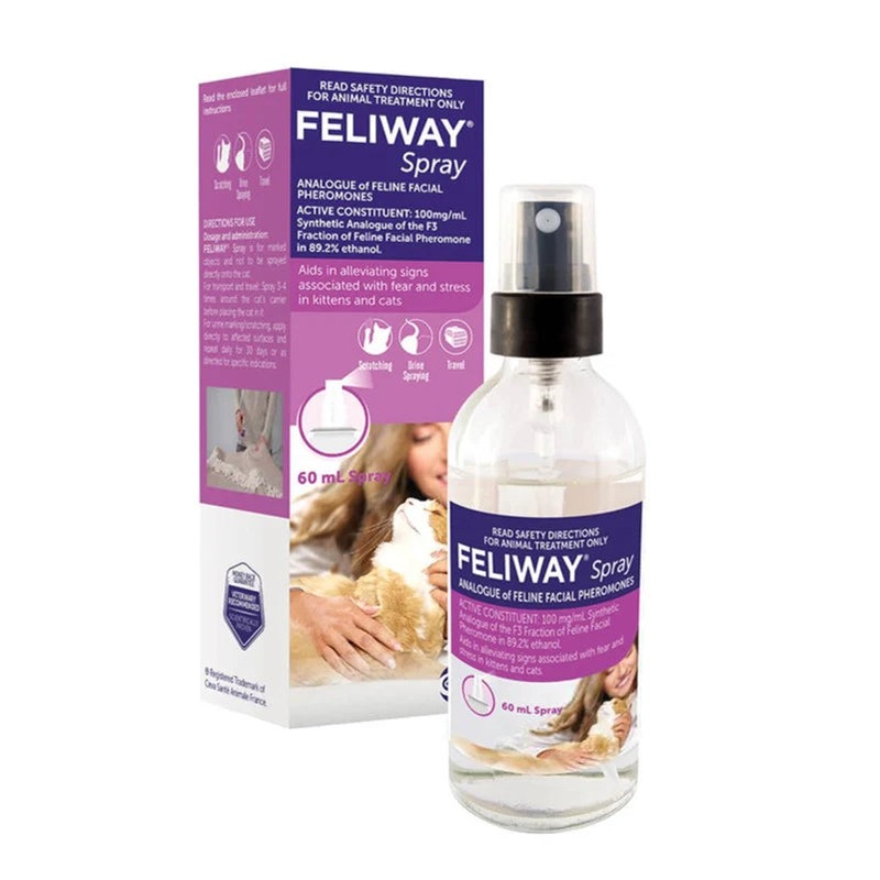 Feliway Spray for Cats 60ml – Calming Pheromone Spray for Cats