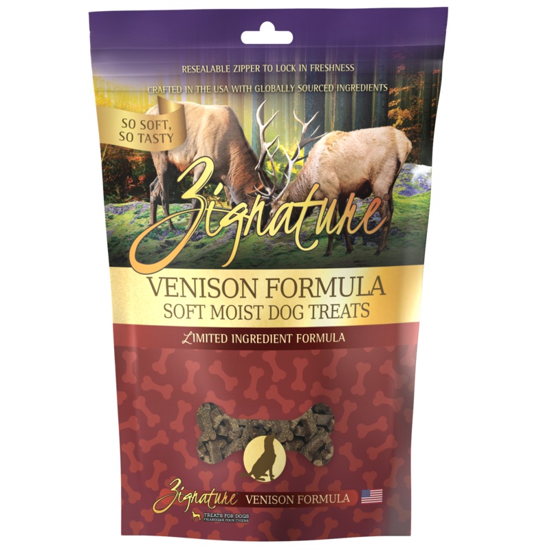 Zignature Soft Moist Dog Treats Venison Formula