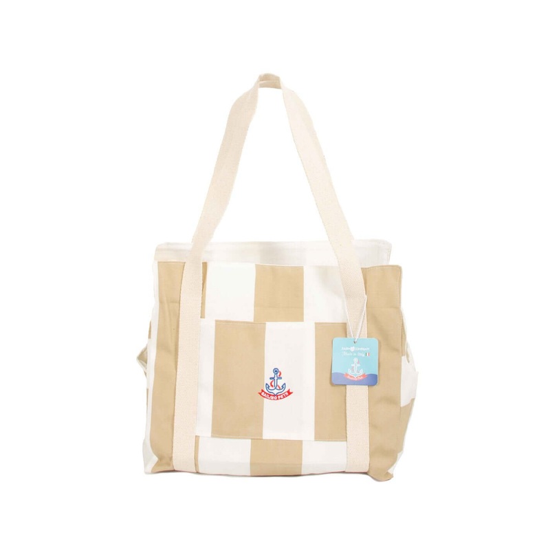 Sailing Pet Collection Carrier Bag Made in Italy white/beige 38x22x30cm –