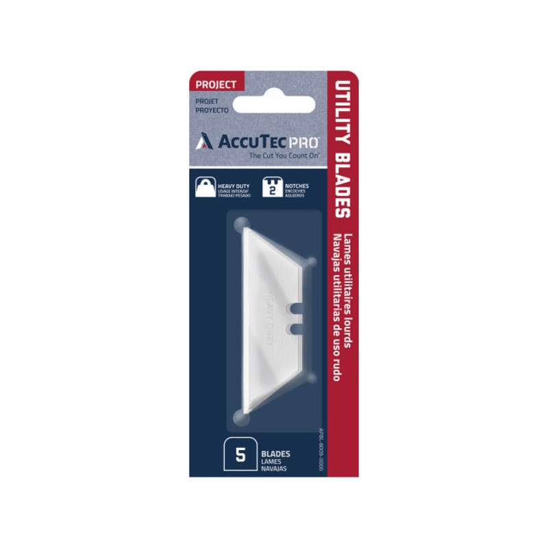 AccuTec PRO Heavy Duty 2-Notch Utility Blade
