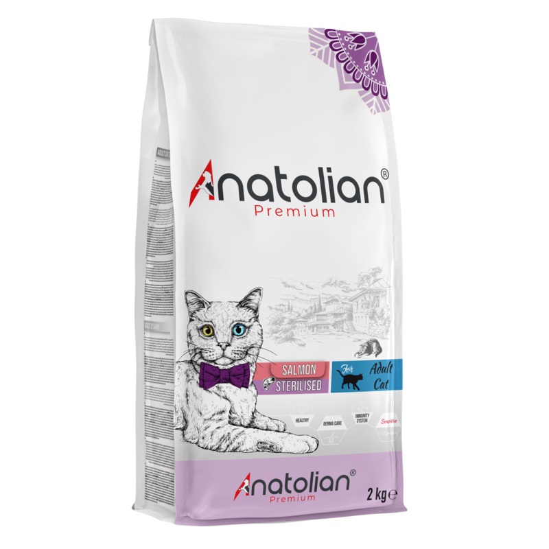 Anatolian – Salmon Meat – Premium Cat Food For Neutered Adult Cats 2 kg-