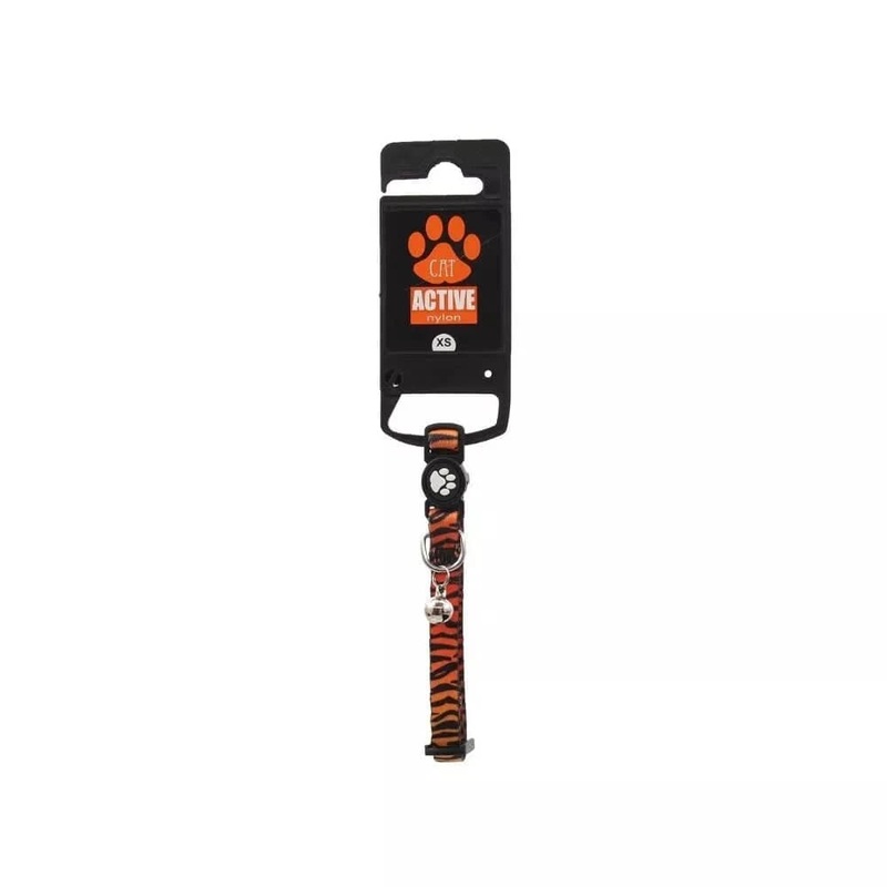 Antkaklis katms Active Cat XS, 1×19-31 cm, tigro kailio ratas