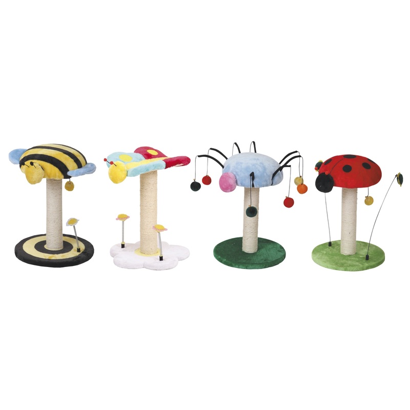 Croci Cat Scraper Lucky Bug Mix Subj – 35x25x47 cm –        – 35x25x47  –