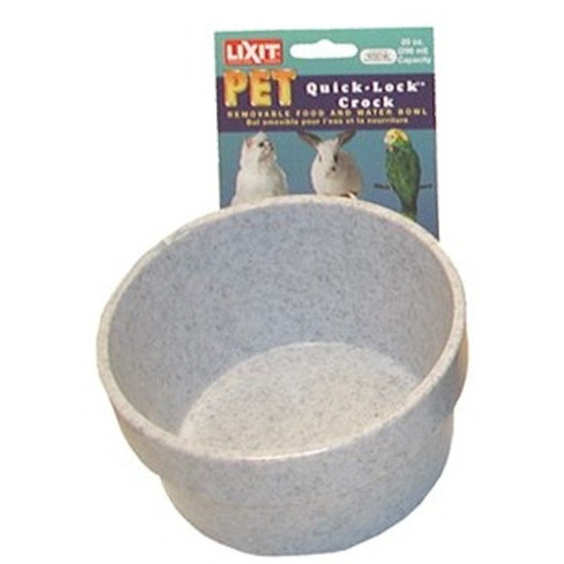 Lixit Quick Lock Crock Granite 20 oz