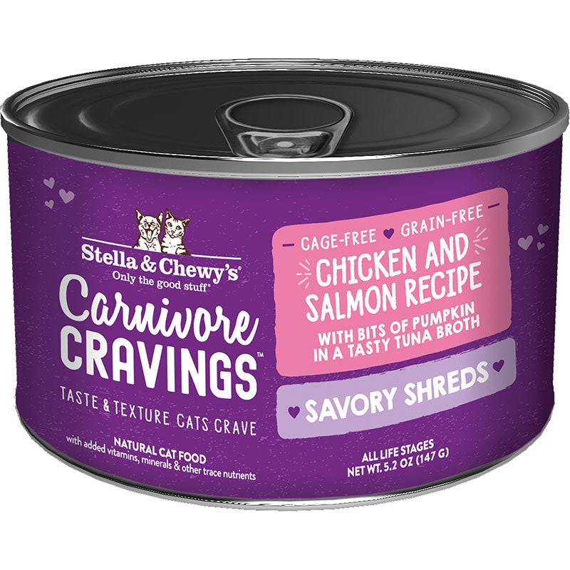 Stella & Chewy’s Cat Carnivore Cravings Shred Chicken & Salmon 5.2oz