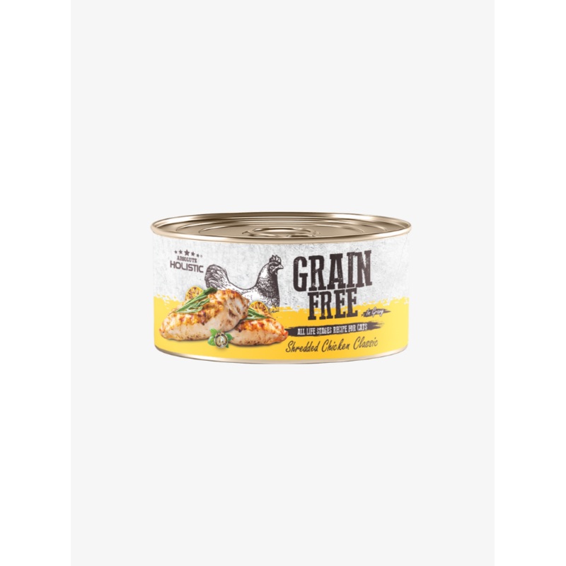 Absolute Holistic Grain Free Wet Cat Food (Shredded Chicken Classic) 80g x 24 cans