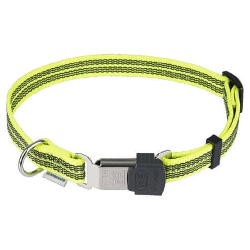 Herm Sprenger Adjustable Collar – reflecting, yellow, 30-45 cm / 12-18 –