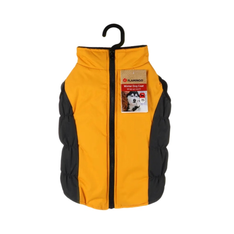 WINTER COAT LIMA YELLOW|:30cm B:33cm C:49cm|:35cm B:36cm C:52cm|:40cm B:38cm C:55cm|:45cm B:40cm C:60cm|:50cm B:44cm C:68cm|:55cm B:47cm C:70cm