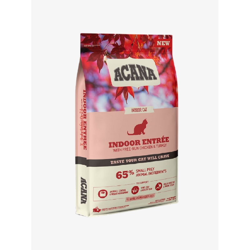 ACANA Indoor Entree with Free-Run Chicken & Turkey 1.8kg, Dry Food for Cats
