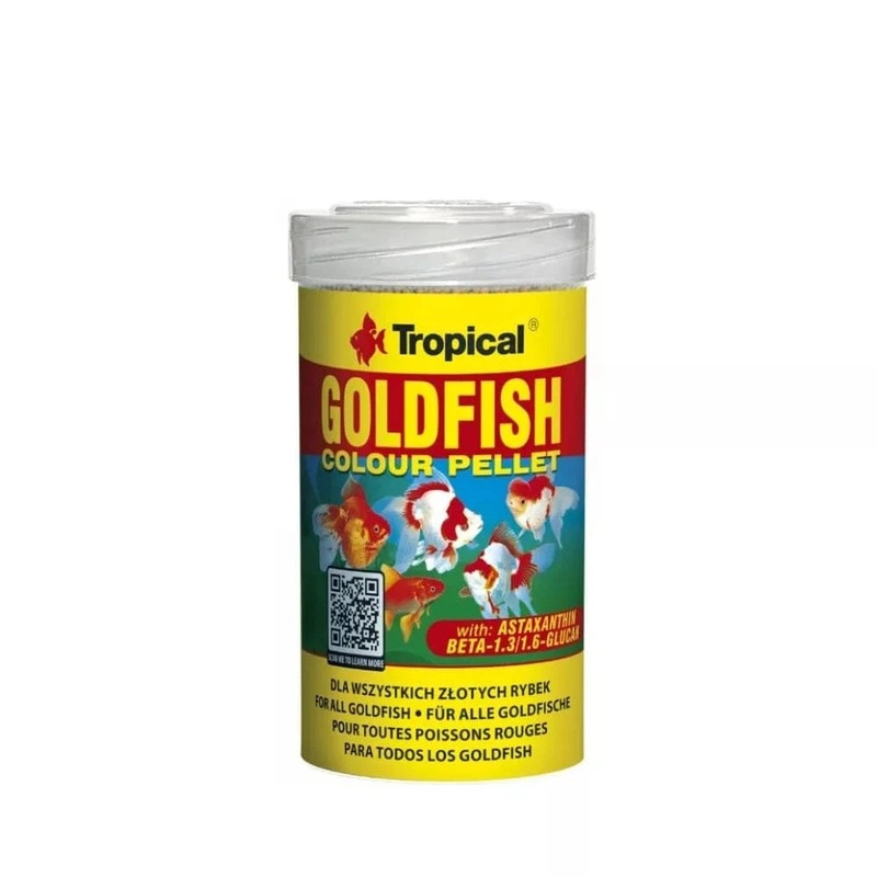 Tropical Goldfish Colour Pellet granuliuotas paaras auksinms uvelms 250 ml