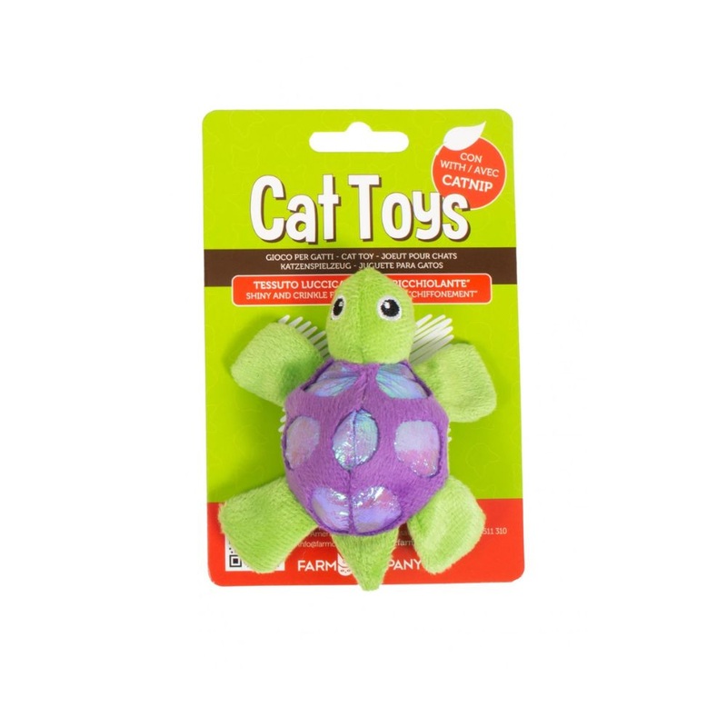 Farm Company Shimmer Glimmer Catnip Toy Turtle Asstd. Colors –