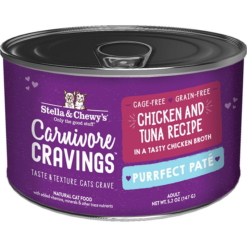 Stella & Chewy’s Cat Carnivore Cravings Pate Chicken & Tuna 5.2oz