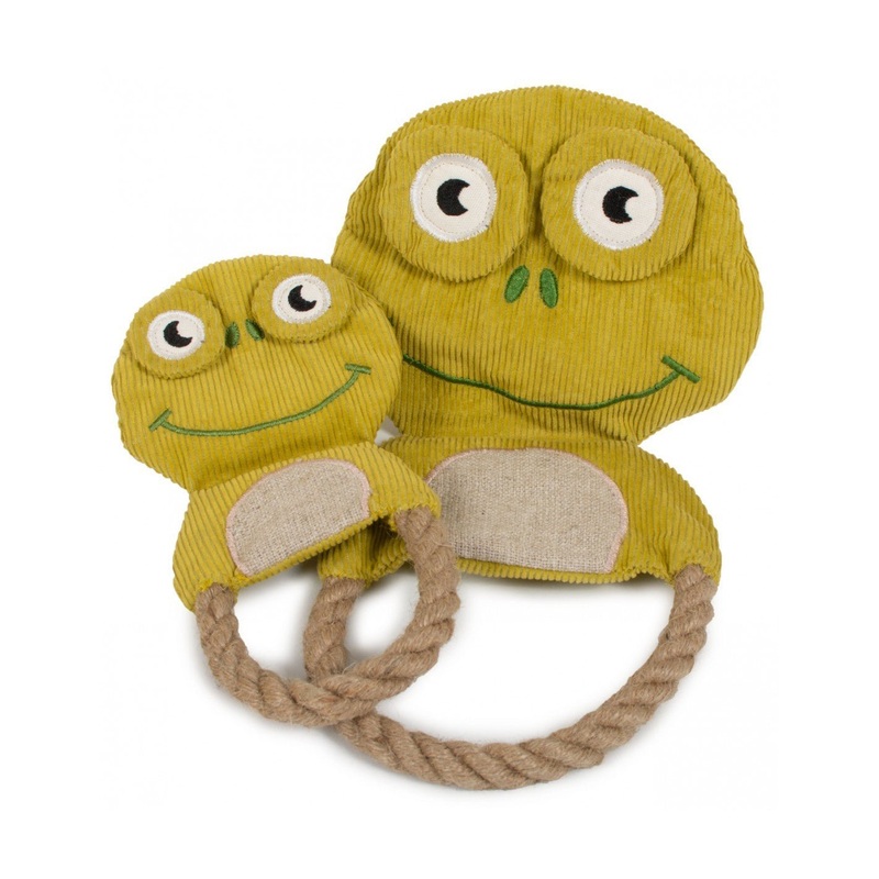 Farm Company Green Cotton & Hemp rope Flog Plush Toy – L 32 cm –