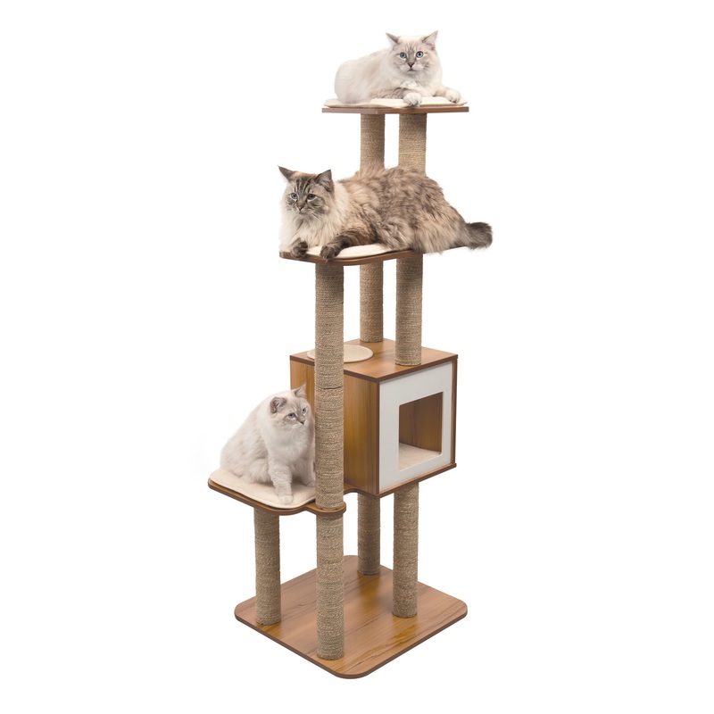 Vesper High Base Walnut, Extra Tall – Walnut