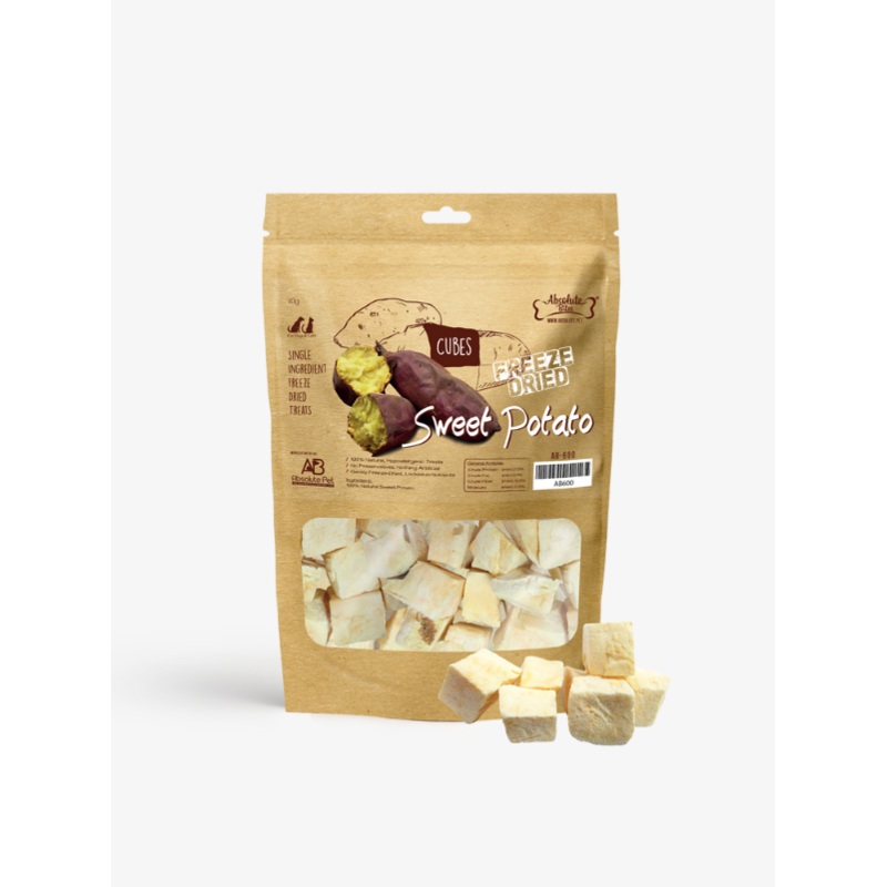Absolute Bites Freeze Dried Sweet Potato Dog and Cat Treats 100g