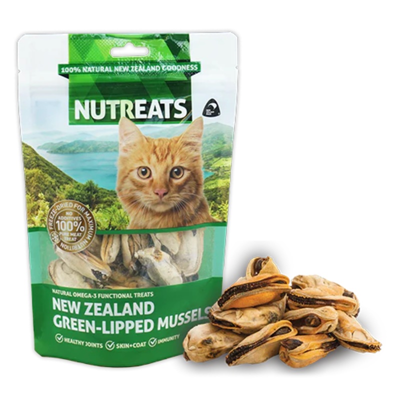 Nutreats Green-Lipped Mussel Cat Treats 50g for Joint Health