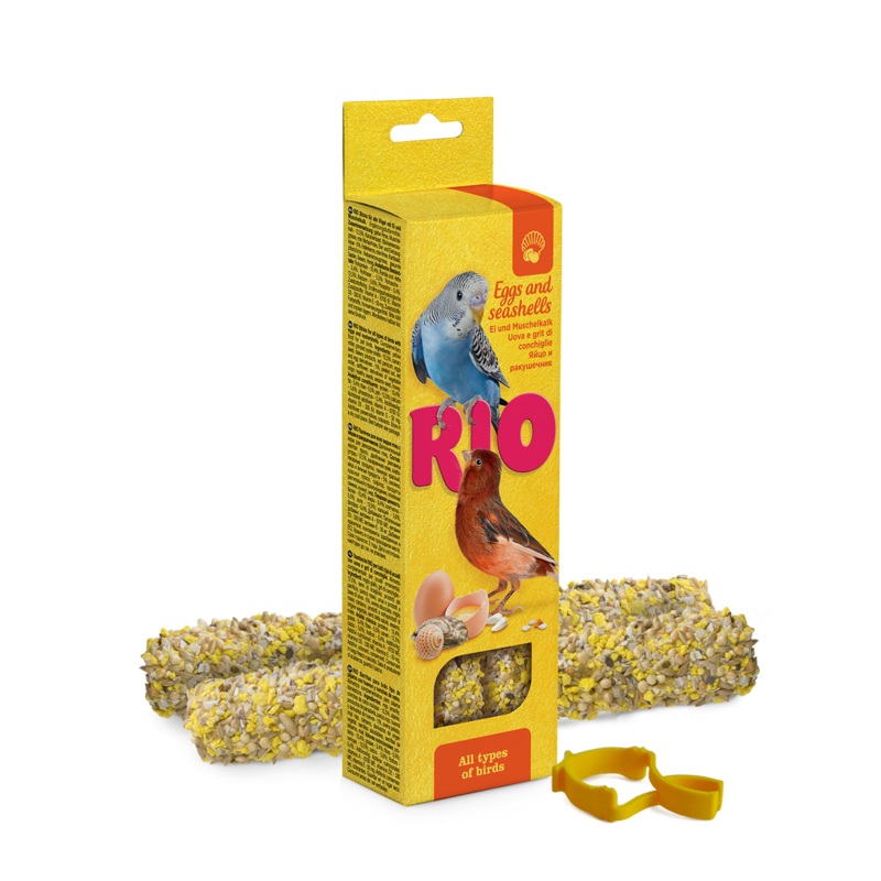 RIO Sticks for all birds with eggs and seashells 2x40gm –
