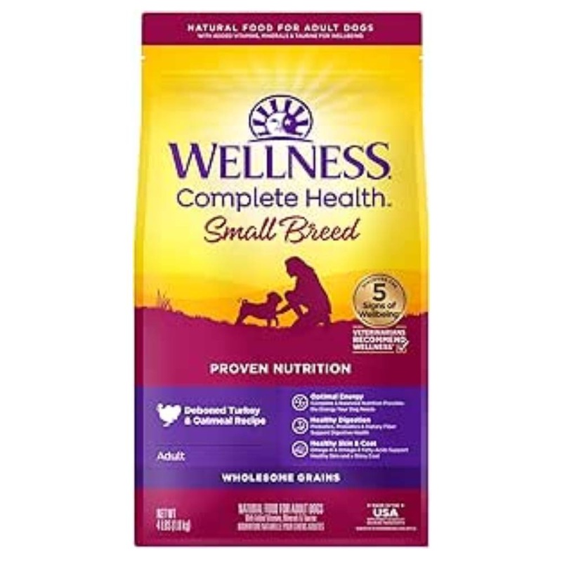 Wellness Dog Complete Health Small Breed Adult – Turkey & Oatmeal 4lb
