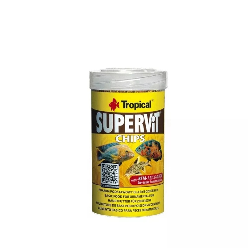 Tropical Supervit Chips maistas su Beta-gliukanu uvims 100 ml